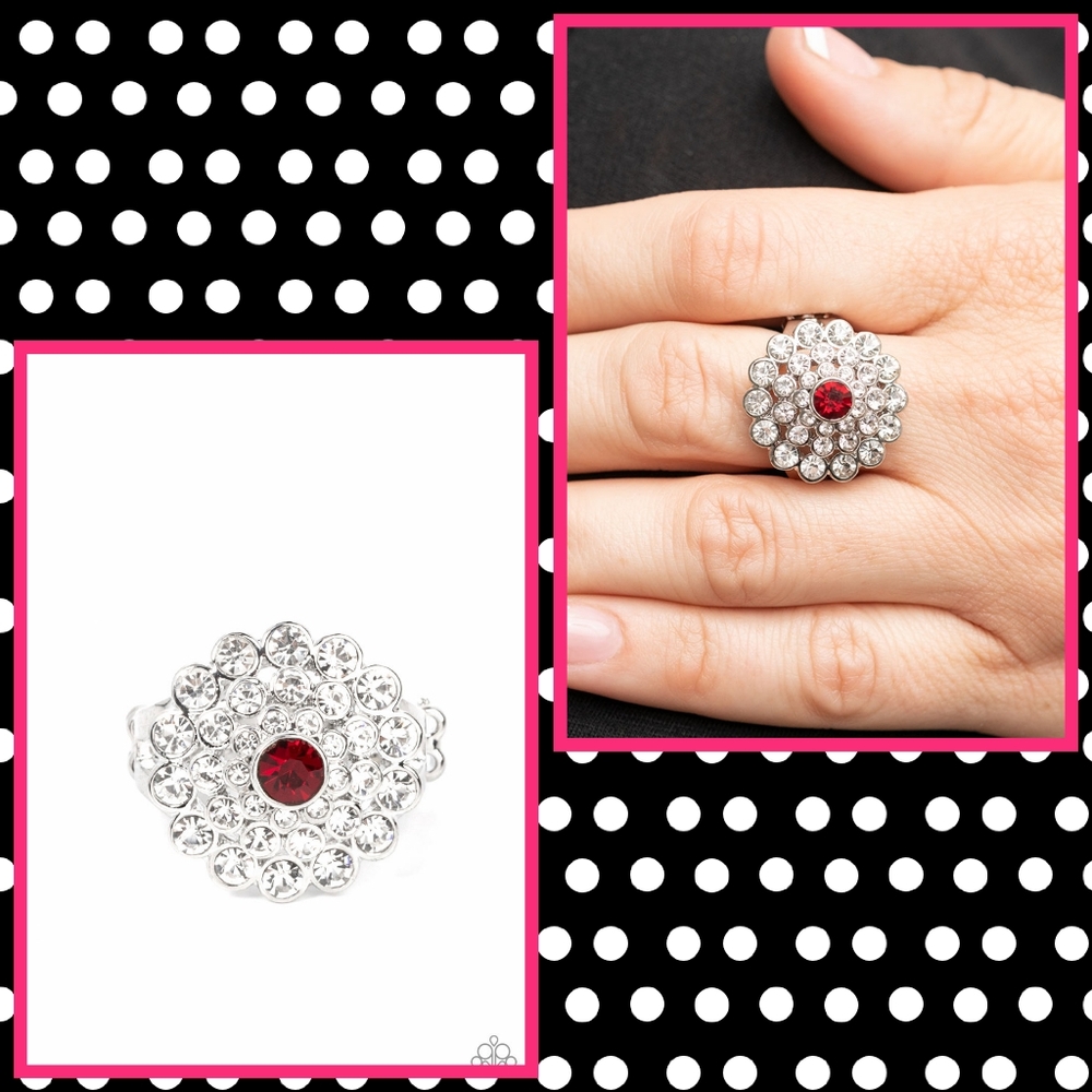 2/$10 Paparazzi Effervescent Crescendo - Red Ring